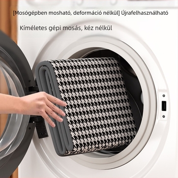 Houndstooth Oxford anyagú tömörítő táska takarók és ruhák számára, nedvességálló tároló utazáshoz