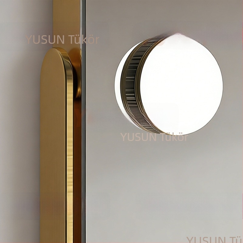 LED sminktükör asztali világítással, újratölthető