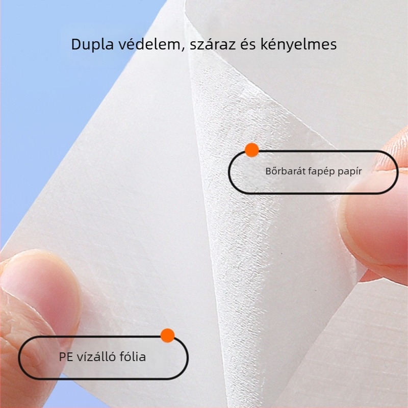 Egyszer használatos vízálló WC-ülésvédő nőknek a szülés utáni időszakra, utazási méret, egyedi csomagolás, 8 darab/csomag