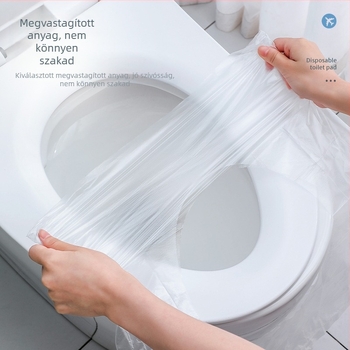 50 darab egyszer használatos vécématrac utazásokhoz – hordozható, vízálló WC-ülésvédő hotelhez