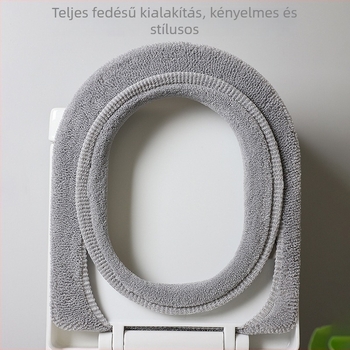 Minden évszakra használható WC-ülőpárna, vastagított, nagy méret, ragasztóval vízálló, mosható