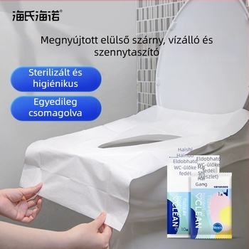 Egyszer használatos teljes fedésű WC-ülőke nőknek, hordozható utazó alátét