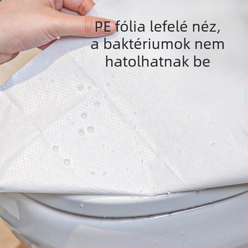 Egyszer használatos teljes fedésű WC-ülőke nőknek, hordozható utazó alátét
