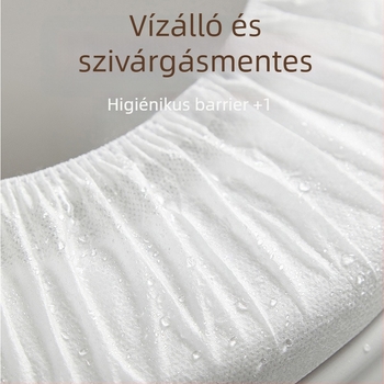 TTR egyszer használatos WC-ülőke fedél, vastagított, vízálló nem szövött anyagból, szennyeződésálló, felhelyezhető dizájn, otthoni, utazási és szállodai használatra, minden évszakban