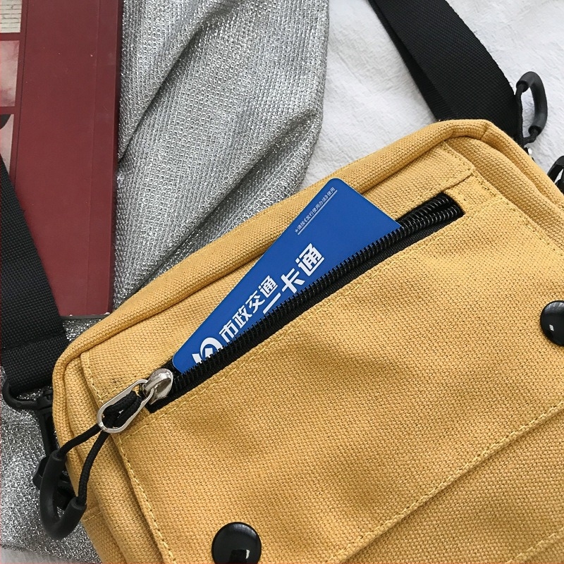 Női mini vászontáska vállon, városi minimalist stílus, koreai ihlet, mindennapi használatra