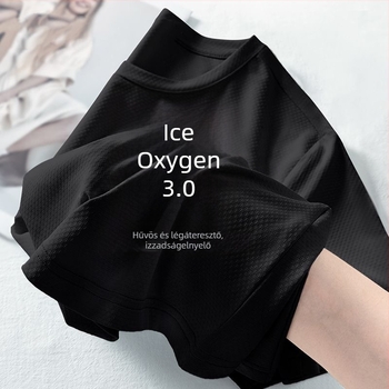 Nyári Ice Silk rövid ujjú póló férfiaknak és nőknek, lélegző, nedvességelvezető, több színben, páros stílus