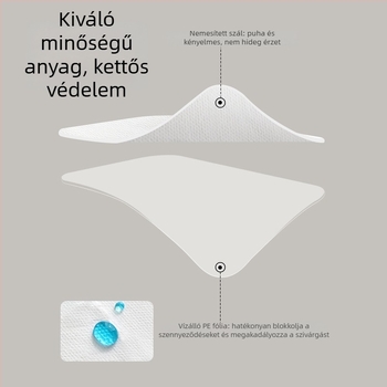 FaSoLa egyszer használatos WC-ülőke matrac teljes lefedéssel, postnatális ápoláshoz, 40×60 cm, 10 db