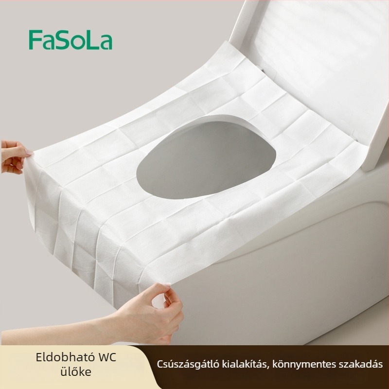 FaSoLa egyszer használatos WC-ülőke matrac teljes lefedéssel, postnatális ápoláshoz, 40×60 cm, 10 db