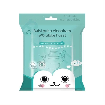 Double Silk Soft egyszer használatos WC-ülésvédő készlet, megvastított, vízálló és antibakteriális
