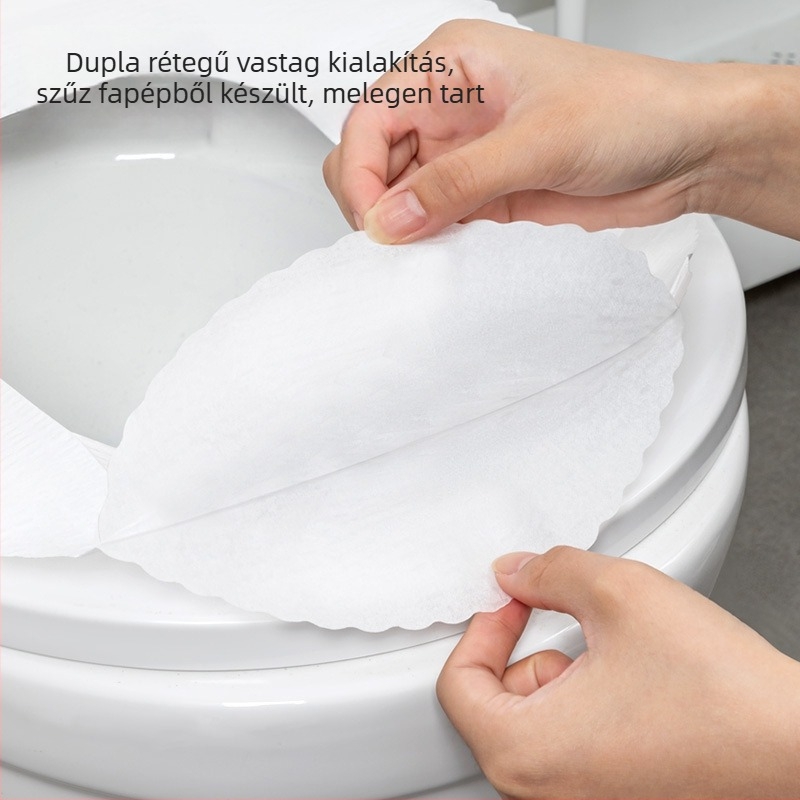 Japán stílusú egyszer használatos WC-ülőfedők kismamáknak, utazásokhoz és szállodai használatra, egyedi vastagítású