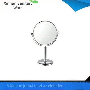 Padlón álló sminktükör rozsdamentes acélból, hálószobai sminktükör minimalist stílusban