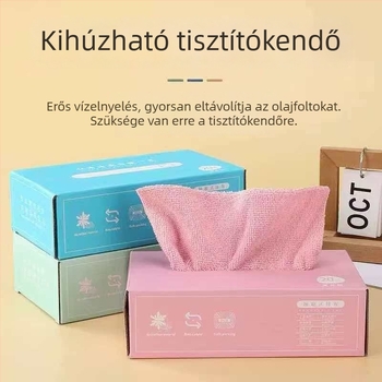 Mosható, leválasztható edényruha és súrolópad – vastagított, száraz–nedves kettős használatra a konyhában