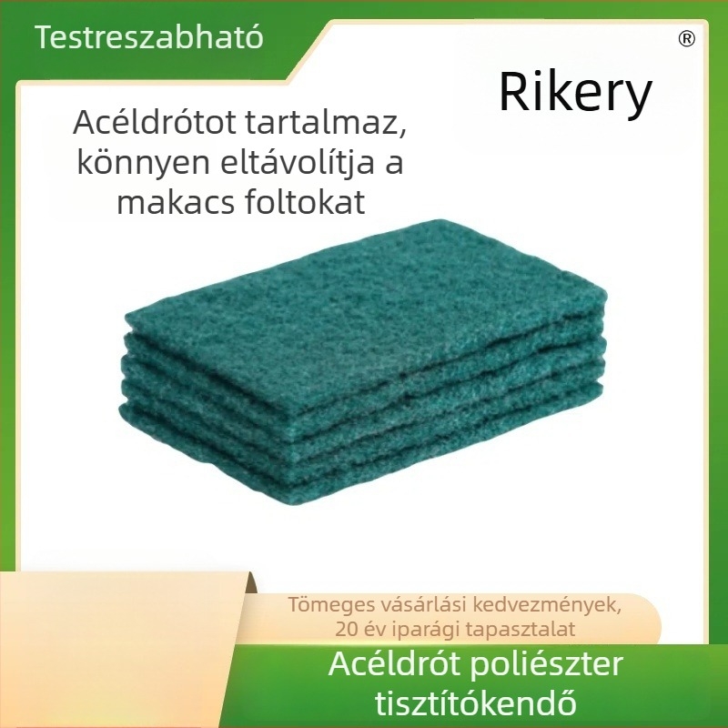 Kétszínű, kétoldalas csiszoló szivacs konyhai tisztításra – edények, fazék mosása, zsírtalanítás, súrolás és lerakódások eltávolítása