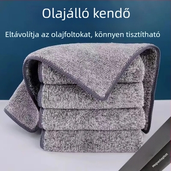 Bambuszszén tisztító kendő, szálmentes, többfunkciós otthoni tisztításhoz, 200 g