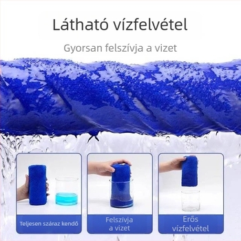 Monogramozott mikroszálas tisztító kendő korall velúrral, nedvszívó és szöszmentes