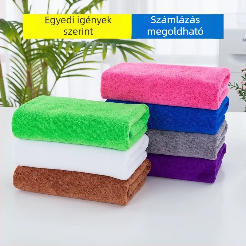 Személyre szabott mikroszálas tisztító kendő, nedvszívó és szálmentes, kendő üveg tisztítására, konyhai kendő 30×30 cm