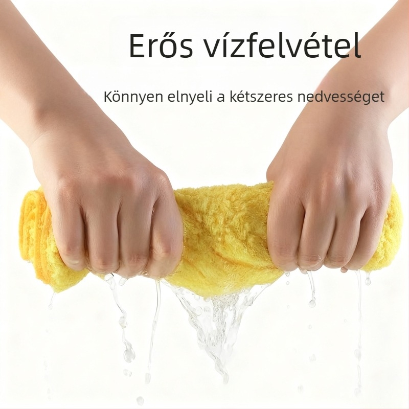 Mikroszálas tisztító kendő autóhoz, edényekhez és üvegekhez – vastag, szöszmentes, csíkmentes