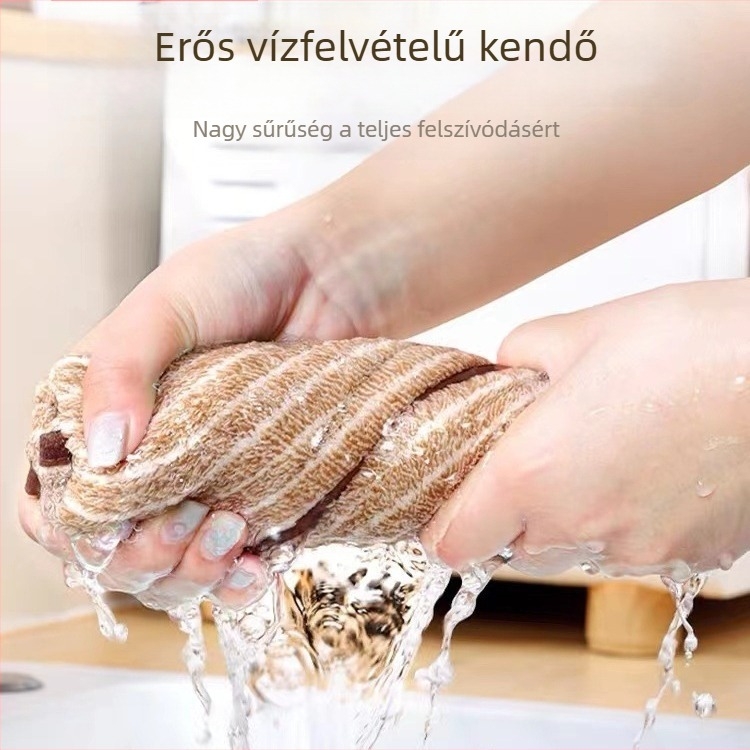 Ultrafin rostokból készült konyhai kendő, nedvszívó, szöszmentes, olaj-ellenálló, megvastagított, könnyen tisztítható, többfunkciós