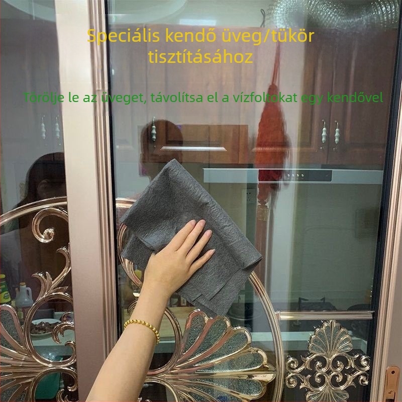 Nylon nedvszívó kendő üveg- és tükörtisztításhoz, háztartási használatra