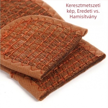 Barna talpbetét kókuszrostból, nedvszívó és lélegző, uniszex