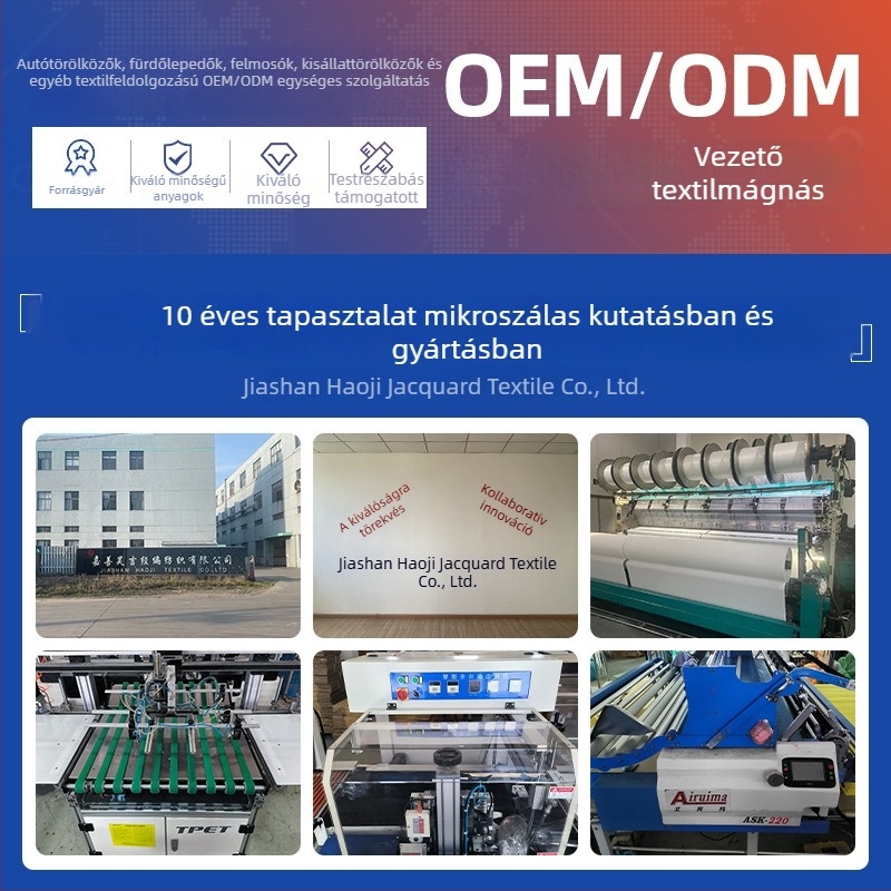 Testreszabható mikroszálas törlőkendő nedves és száraz használatra logóval és mintával, felveszi a vizet és az olajat, nem hullik a szála, dobozos csomagolásban