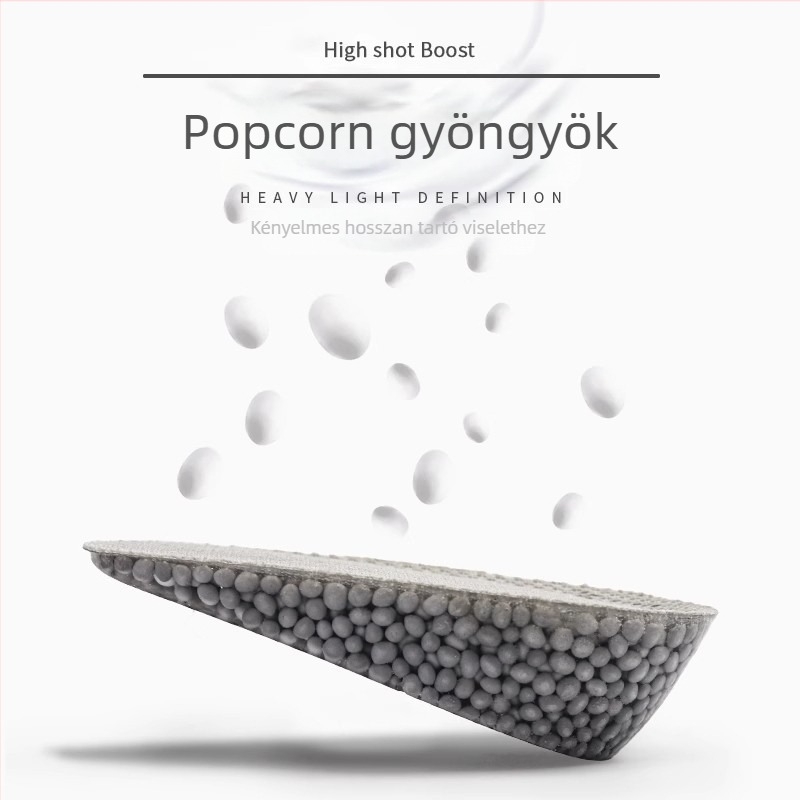 Rejtett magasságfokozó talpbetét bakancsokhoz, belső félbetét, csúszásmentes és kopásálló.