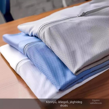 Férfi kapucnis hálós ice-silk anyagú dzseki, könnyű, lélegző, UV védelem, tavasz–nyár, poliészter