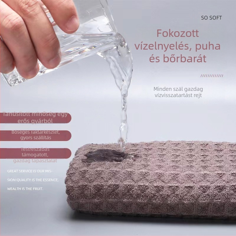 Mikroszálas waffle szövésű tisztítókendő konyhához és bárhoz, kendő edényekhez, súroló párna