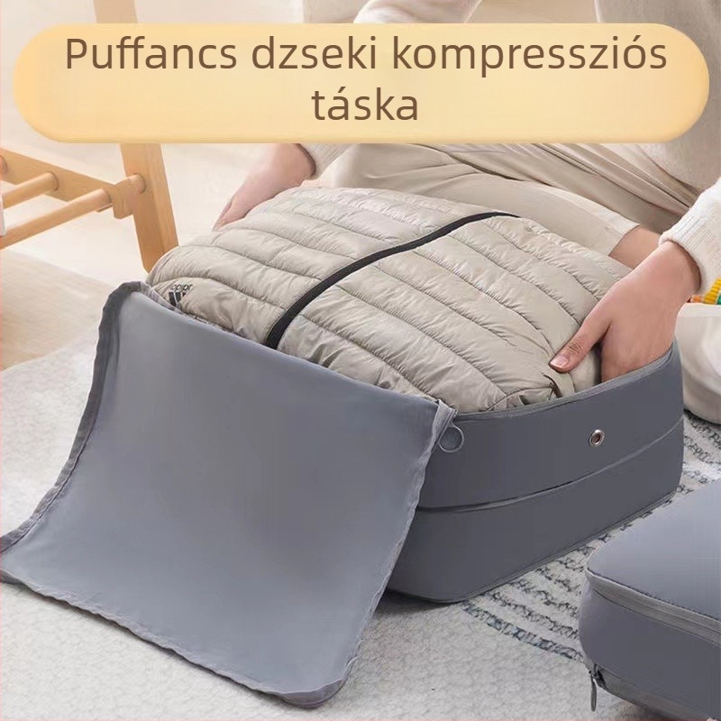 Vákuumos tárolózsák töltött kabátok és paplanok számára, utazáshoz, nagy méret