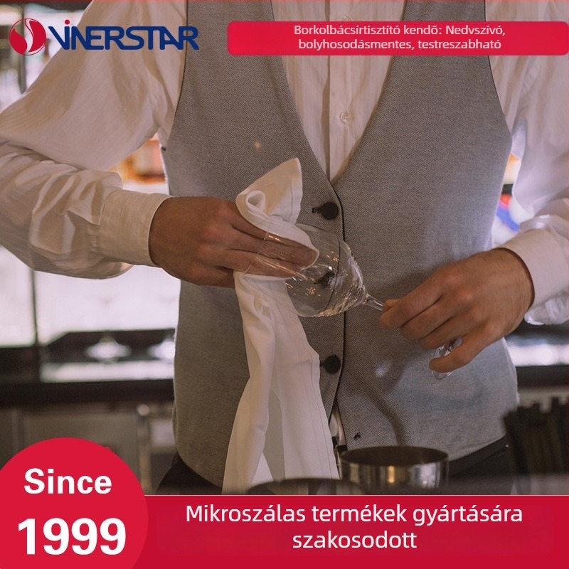 Ultra-szálas mikroszálas törlő poharakhoz, nedvszívó, szöszmentes, nem hagy vízfoltot, nyomtatott mintával