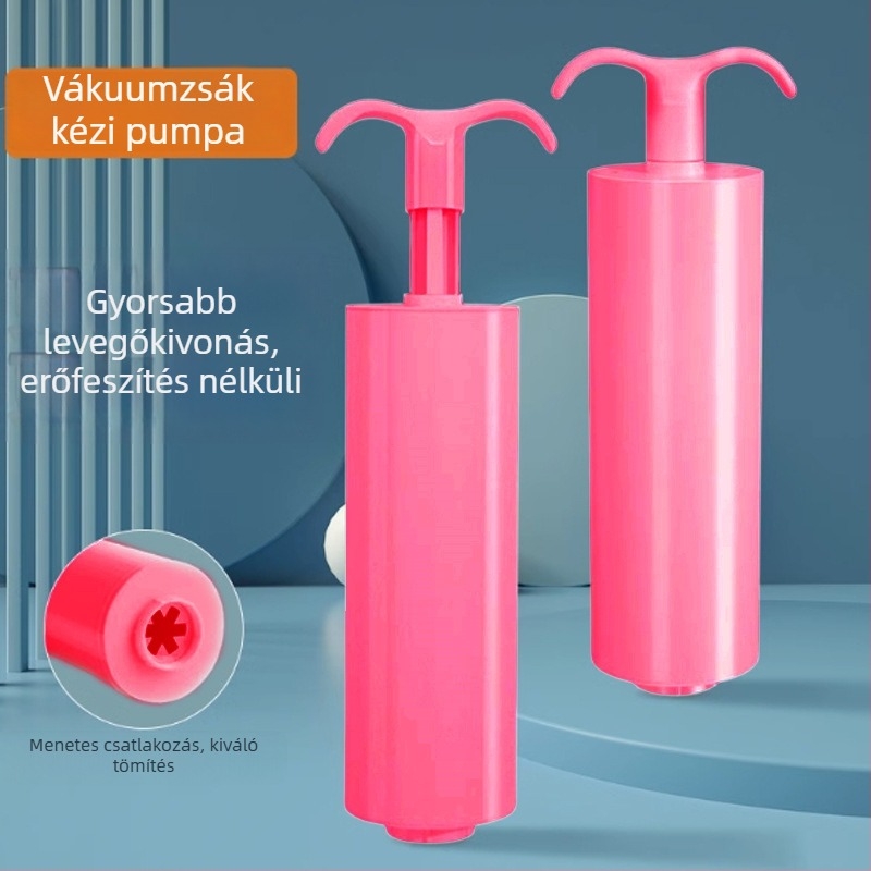 Kézi vákuumpumpa tömörítő zacskókhoz, menetes csatlakozóval