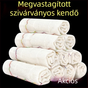 Konyhai szivárvány színű törlőrongy, nedvszívó, szálmentes, az asztal és mosogató tisztításához