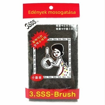 3SSS Megerősített nylon súrolópad rozsdamentes acél edényekhez