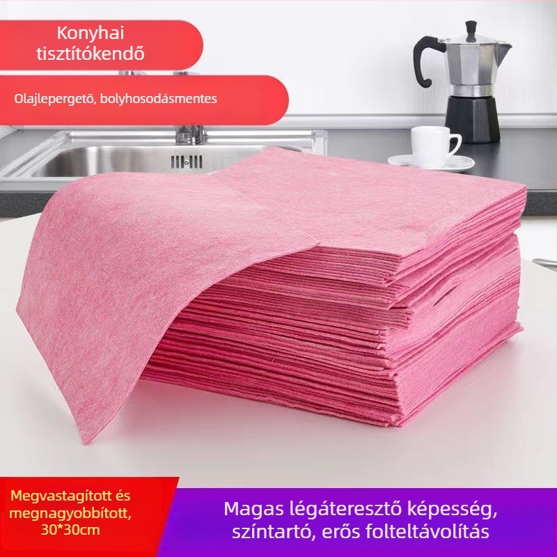 30x30 Kókuszhéj tisztító kendő, megvastított, olajálló, konyhai tisztító kendő