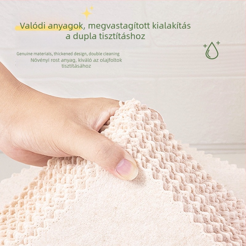 Vastagított luffa törlő – többfunkciós, nedvszívó konyhai törlő
