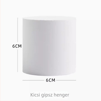 Minimalista fehér gipszből készült kagyló alakú gyűrűtartó – ékszerkiállítási állvány fotózáshoz