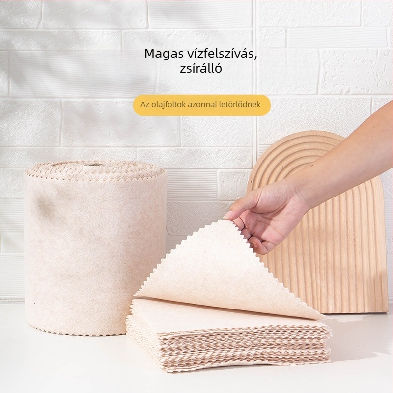 Háztartási luffa tisztító kendő, vastagított kivitel, zsírtalanító, egyszerű mosogatáshoz, nedvszívó, konyhai tisztításra, rostos tisztítás