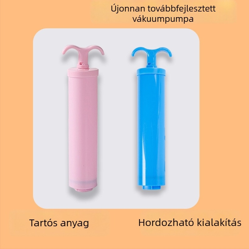 Kézi vákuumpumpa tároló tasakok lezárásához, hordozható kézi pumpa