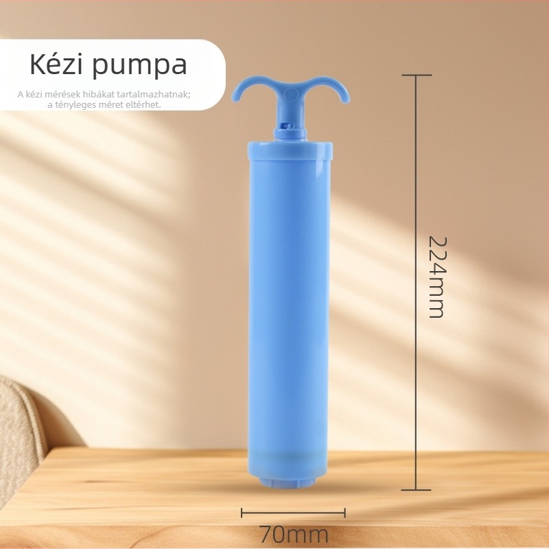 Kézi vákuumpumpa tároló tasakok lezárásához, hordozható kézi pumpa