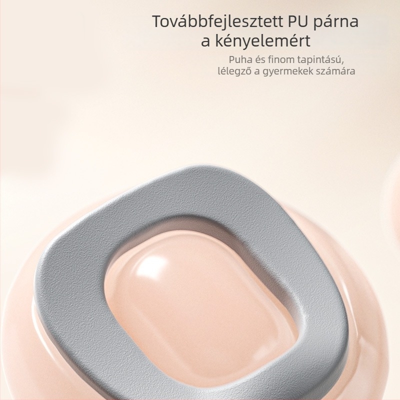 Hordozható gyerektoalett – kivehető ülőkével és PU párnával, fiúknak