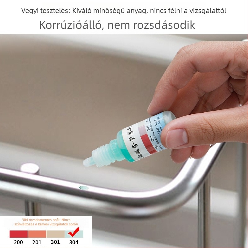 Testreszabható konyhai falra szerelhető tároló mosogatószer, kézmosó és szivacs számára, leeresztő rendszerrel