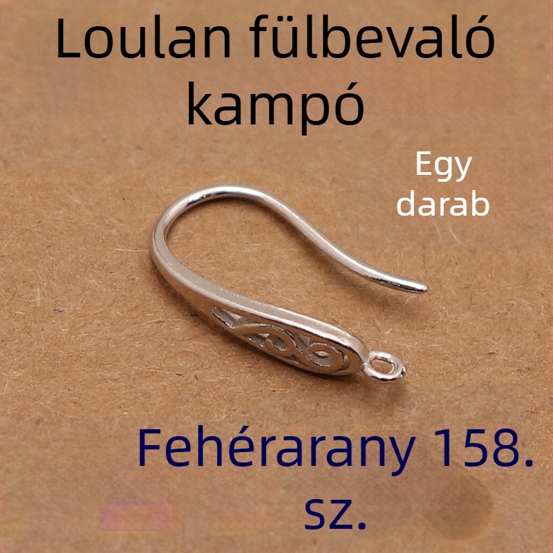 925-ös ezüst – fülhorgok kivágott mintázattal, retro Loulan stílusú kézzel készített fülbevalók bojtokkal