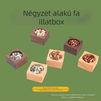 Diófából készült illóolaj-diffúzor üveg, modern minimalist design, beltéri és autó használatra