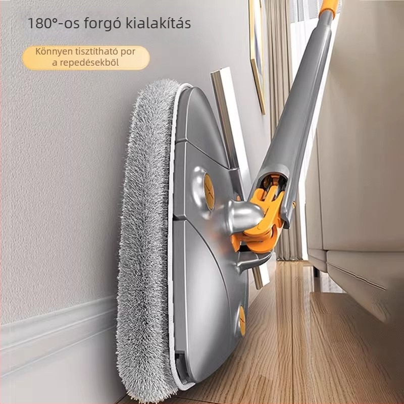Ablaktisztító hosszú nyéllel, érintésmentes vízkinyomóval