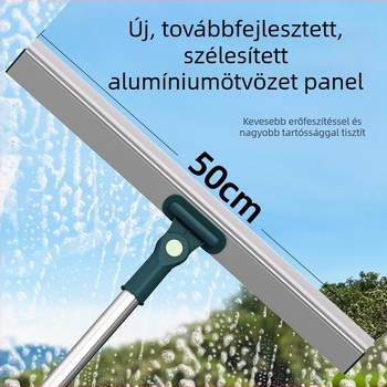 Bao Shijie Hosszú fogantyújú alumínium üvegtisztító, kétoldalas ablaktisztító eszköz magas helyekre