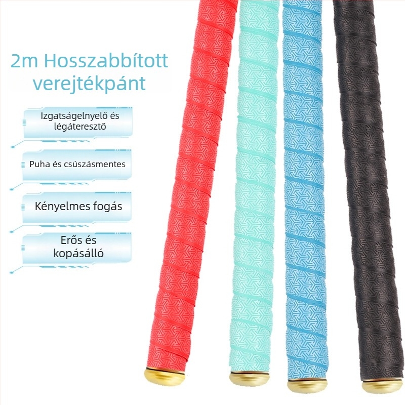 2.0 m hosszú becsúsztatott markolat halászbot és tollaslabda ütőhöz, izzadságszívó szalag, markolatvédő, csúszásmentes, kopásálló