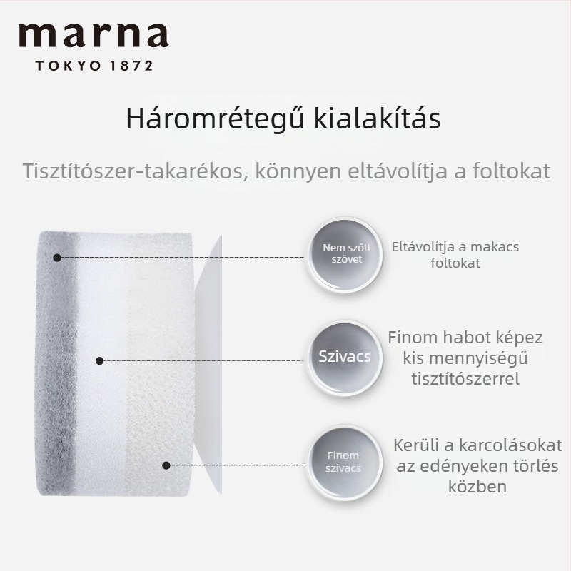 Marna mosogatószivacs és fazekak súroló eszköz, konyhai tisztítás