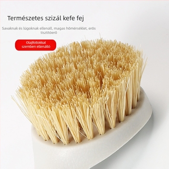 Fa nyelű fazekakefe, konyhai tisztítás, kíméletes a fazekakkal és a tapadós felületekkel szemben, hosszú nyél