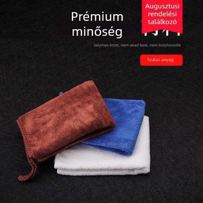 Mikroszálas konyhai rongy, nedvszívó és gyorsan száradó, vastagabb bár-törlőkendő, barna, rácsos mintázattal
