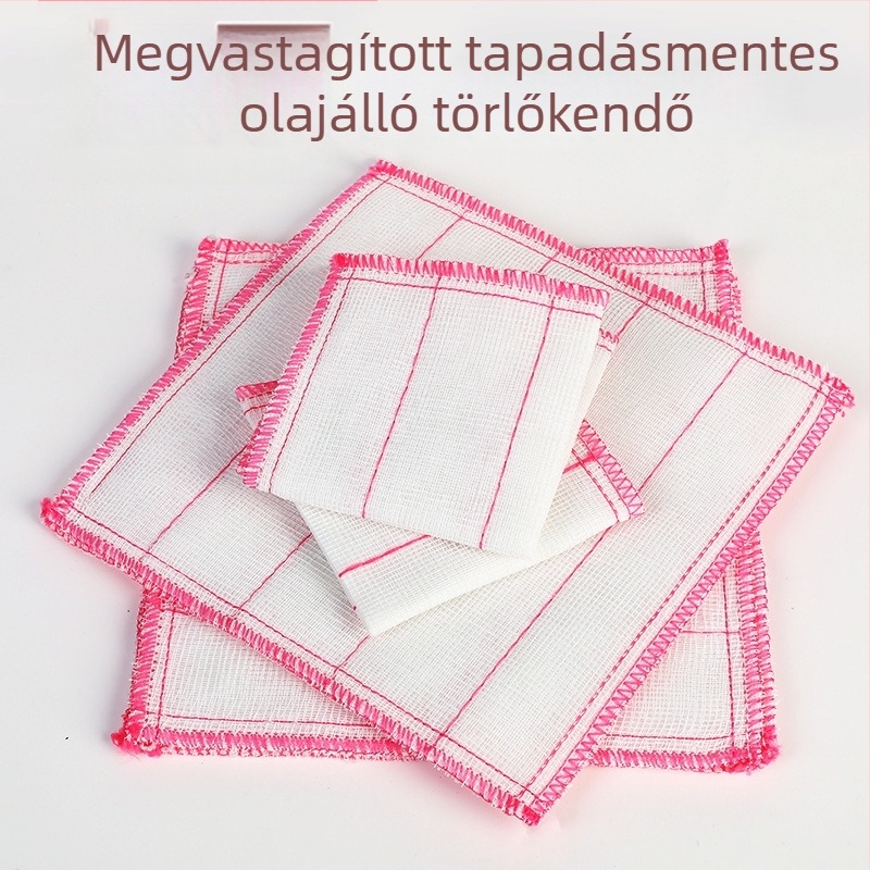 Szuperfinom rostból készült edénykendő, 5 rétegű tömésű, olajat felszívó, rendkívül nedvszívó konyhai törlőruha